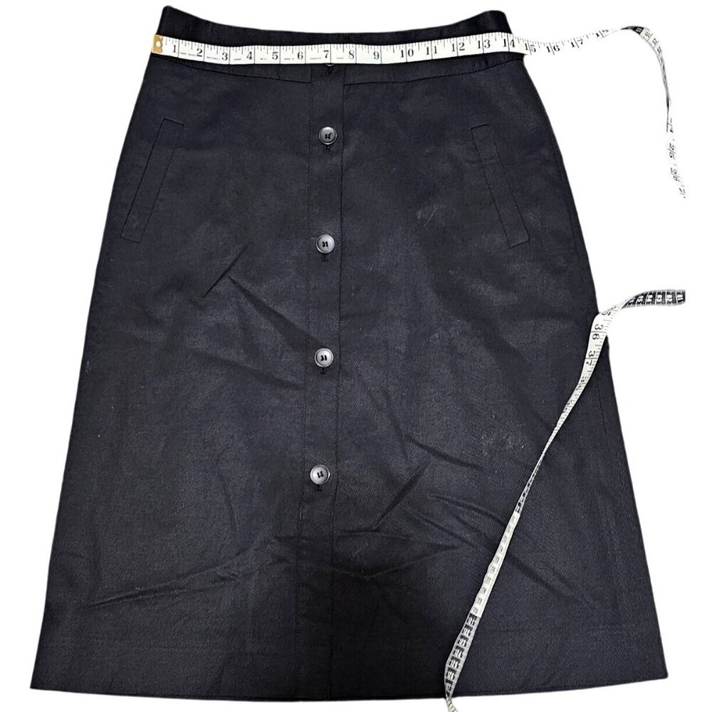 Classiques Entier Black Button-Front A-Line Skirt… - image 4